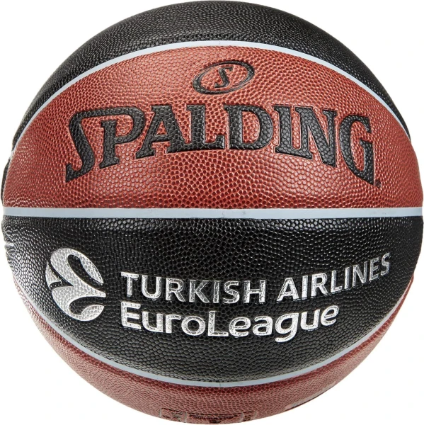 Баскетбольный мяч Spalding EUROLEAGUE TF-500 черно-оранжевый Размер 7 77101Z