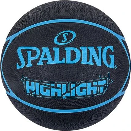 Баскетбольный мяч Spalding HIGHLIGHT черно-синий Размер 7 84356Z