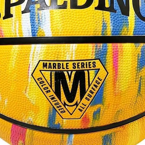 Баскетбольный мяч Spalding MARBLE BALL желтый Размер 7 84401Z
