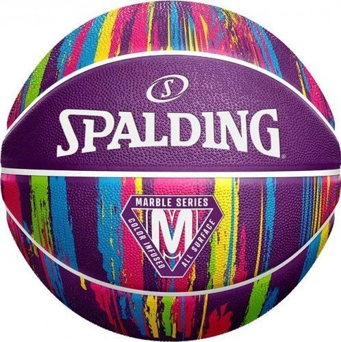 Баскетбольный мяч Spalding MARBLE BALL фиолетовый Размер 7 84403Z