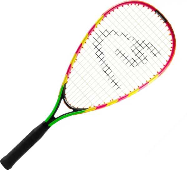 Набір для швидкісного бадмінтону Speedminton SET S600 (2 ракетки, 3 волана, 2 палички, що світяться, вітрозахисне кільце, чохол) зелено-жовто-рожевий 400065