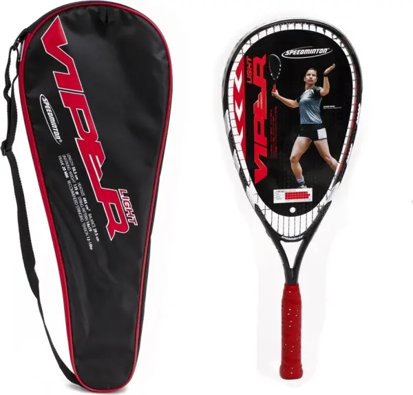 Ракетка для швидкісного бадмінтону Speedminton RACKET VIPER LIGHT чорно-біло-червона 400337
