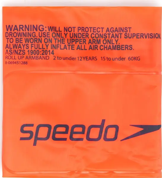Нарукавники для плавання надувні дитячі Speedo ROLL UP ARMBAND JU помаранчеві 8-069451288