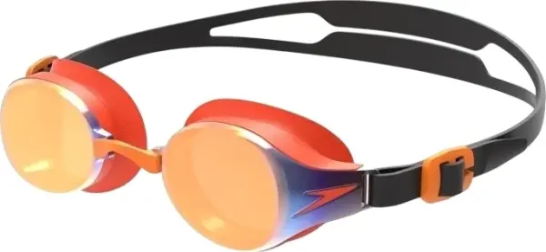 Окуляри для плавання дитячі Speedo HYDROPURE MIRROR GOG JU оранжево-чорні 8-12671F276