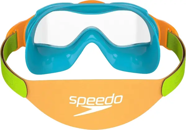 Окуляри для плавання дитячі Speedo SEA SQUAD MASK JU бірюзово-салатово-помаранчеві 8-0876314645