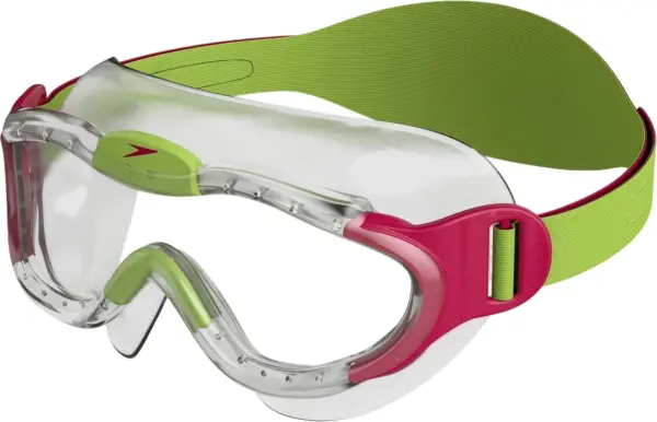 Очки для плавания детские Speedo SEA SQUAD MASK JU розово-салатовые 8-087638028