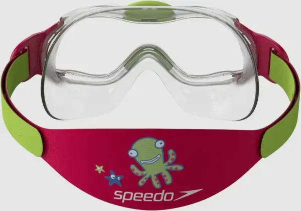 Очки для плавания детские Speedo SEA SQUAD MASK JU розово-салатовые 8-087638028