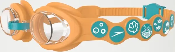 Окуляри для плавання дитячі Speedo SEA SQUAD SPOT GOG оранжево-бірюзові 8-0838214643