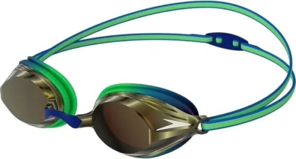 Очки для плавания детские Speedo VENGEANCE MIR GOG JU зелено-сине-золотые 8-11325D651