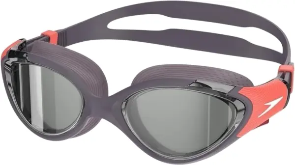 Очки для плавания женские Speedo BIOFUSE 2.0 MIRROR темно-серо-оранжевые 8-00377518706