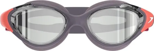 Очки для плавания женские Speedo BIOFUSE 2.0 MIRROR темно-серо-оранжевые 8-00377518706