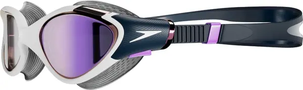 Окуляри для плавання жіночі Speedo BIOFUSE 2.0 MIRROR темно-синьо-фіолетово-білі 8-00377516738