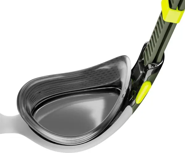 Очки для плавания женские Speedo BIOFUSE 2.0 POLARIZED оливково-желто-серые 8-00445917603