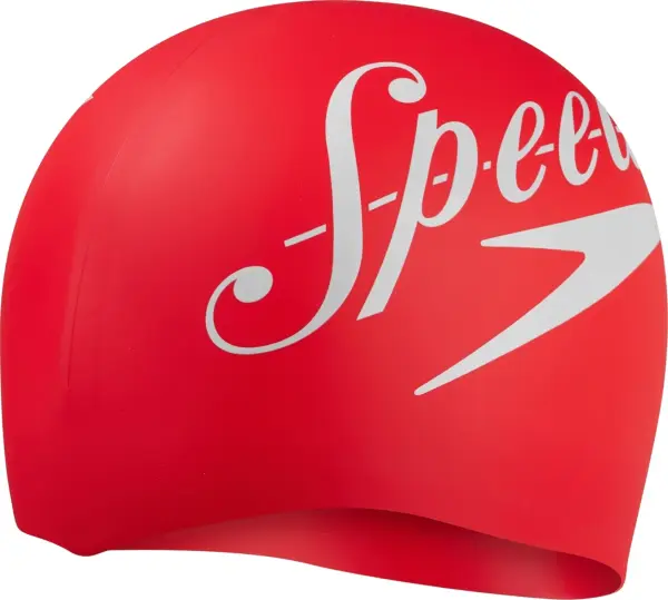 Шапочка для плавання Speedo SLOGAN PRT CAP AU червоно-біла 8-0838514614