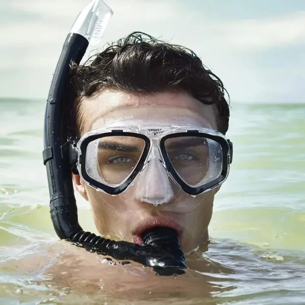 Набір для плавання (маска та трубка) Speedo ADVENTURE MASK & SNORKEL чорний 8-7530332006