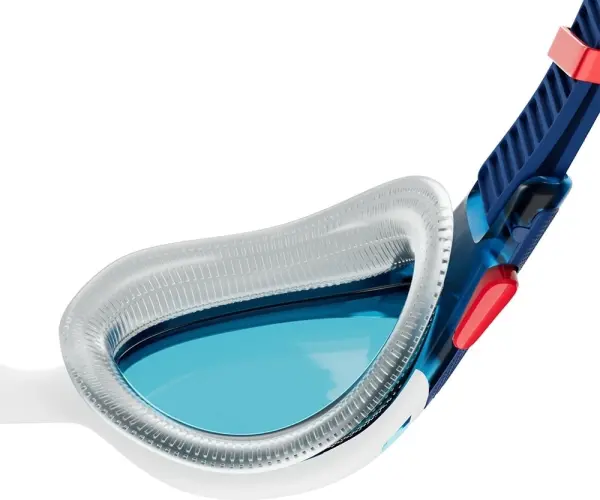 Окуляри для плавання Speedo BIOFUSE 2.0 темно-синьо-біло-червоні 8-00233214502