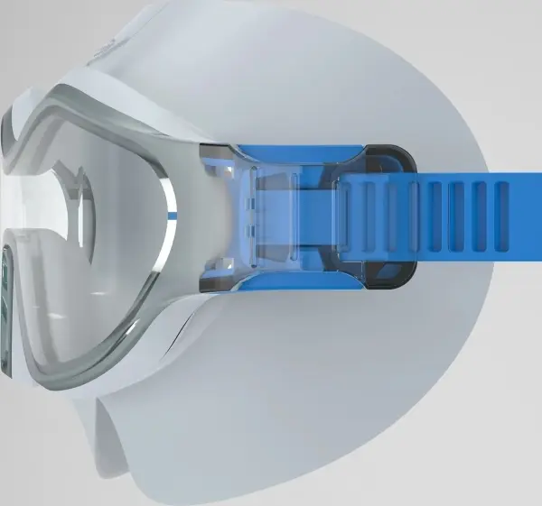 Очки для плавания Speedo HYDROSITY SWIM MASK серо-синие 8-00522116496