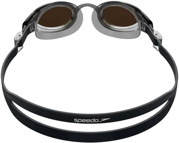 Очки для плавания Speedo MARINER PRO MIR GOG AU черно-золотые 8-00237314554