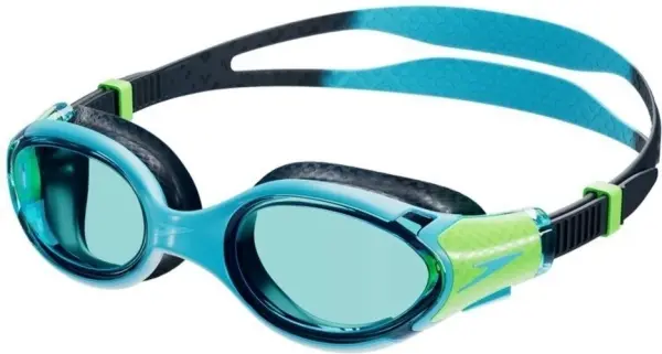 Окуляри для плавання дитячі Speedo BIOFUSE 2.0 JU блакитно-салатово-чорні 8-00336315946