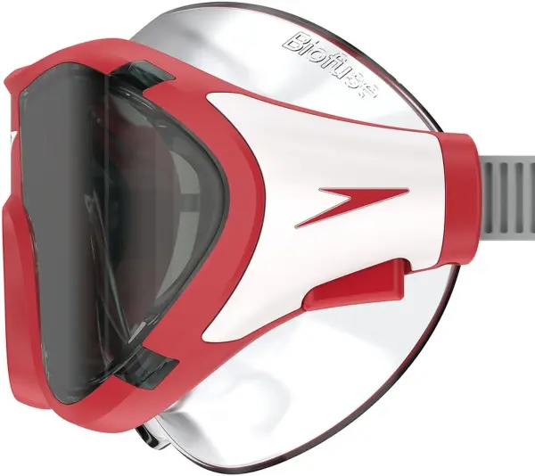 Окуляри для плавання дитячі Speedo JUNIOR BIOFUSE 2.0 MASK червоно-біло-сірі 8-00491800764