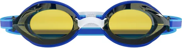 Окуляри для плавання дитячі Speedo JUNIOR VANQUISHER 3.0 MIRROR синьо-золотисто-білі 8-00475115334