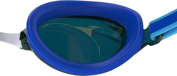 Окуляри для плавання дитячі Speedo JUNIOR VANQUISHER 3.0 MIRROR синьо-золотисто-білі 8-00475115334
