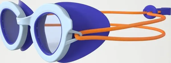 Очки для плавания детские Speedo SUNNY G SEA SHELLS голубо-темно-сине-оранжевые 8-775050515064