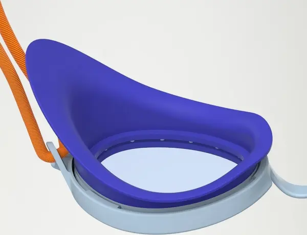 Очки для плавания детские Speedo SUNNY G SEA SHELLS голубо-темно-сине-оранжевые 8-775050515064