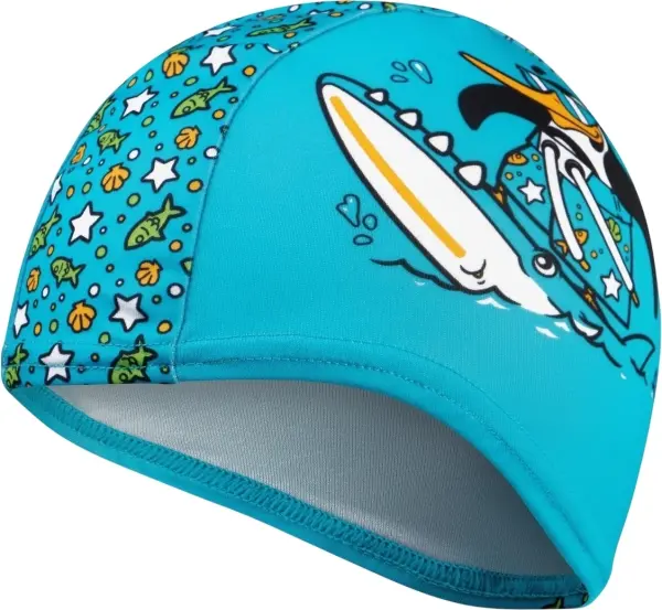 Шапочка для плавання дитяча Speedo PRINTED POLYESTER CAP IU блакитна 8-1224114675