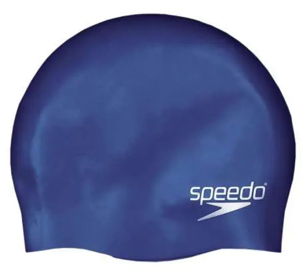Шапочка для плавання дитяча Speedo PLAIN MOULDED SILICONE CAP JU синя 8-709900002