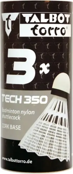 Набір воланів для бадмінтону Talbot TECH 350 SHUTTLE MEDIUM біло-синій (3 штуки) 479112