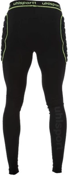 Термобелье лосины с защитой для вратаря Uhlsport BIONIKFRAME LONGTIGHT черно-желтые 1005637 01