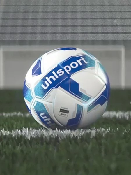 Мяч футбольный Uhlsport ATTACK ADDGLUE бело-синий 1001751 01 Размер 4
