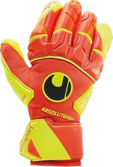 Вратарские перчатки Uhlsport DYNAMIC IMPULSE ABSOLUTGRIP REFLEX желто-оранжевые 1011141 01
