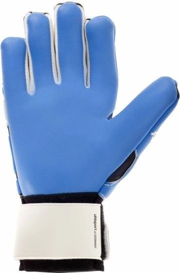 Воротарські рукавички Uhlsport ELIMINATOR SOFT HN COMP чорно-біло-блакитні 1000173 01