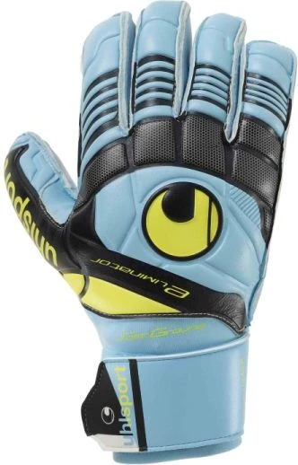 Воротарські рукавички Uhlsport ELIMINATOR SOFT RF COMP чорно-жовто-блакитні 1000138 01