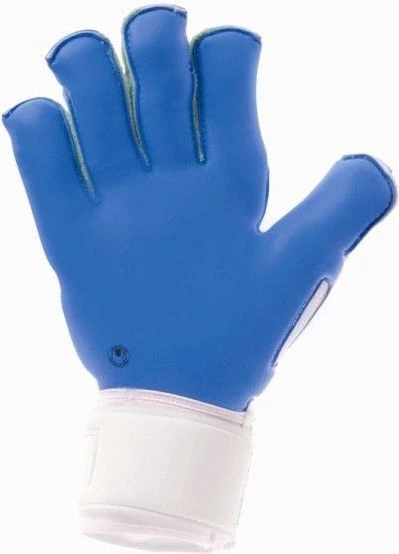 Воротарські рукавички Uhlsport ERGONOMIC 360° AQUASOFT синьо-біло-зелені 1000146 01
