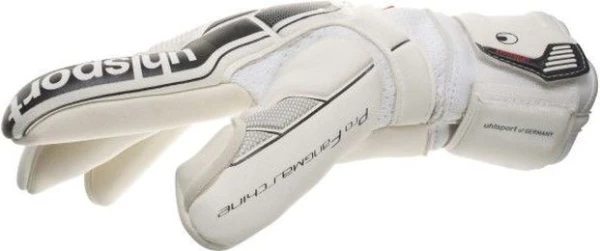 Вратарские перчатки Uhlsport FANGMASCHINE ABSOLUTGRIP FINGER SURROUND бело-черные 1000122 01