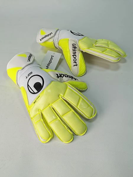 Вратарские перчатки Uhlsport PURE ALLIANCE SOFT PRO желто-белые 1011172 01