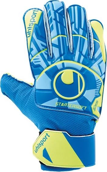 Вратарские перчатки Uhlsport RADAR CONTROL STARTER SOFT сине-желтые 1011127 01