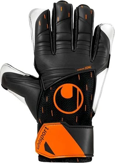 Вратарские перчатки Uhlsport SPEED CONTACT STARTER SOFT черно-бело-оранжевые 1011269 01