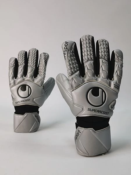 Вратарские перчатки Uhlsport SUPER RESIST HN JUNIOR #249 серебро 1011076 01 1000