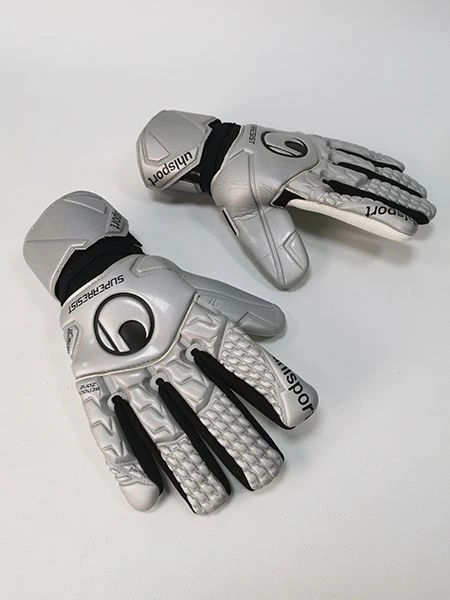Вратарские перчатки Uhlsport SUPER RESIST HN JUNIOR #249 серебро 1011076 01 1000