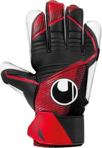 Вратарские перчатки Uhlsport POWERLINE STARTER SOFT черно-красно-белые 1011312 01