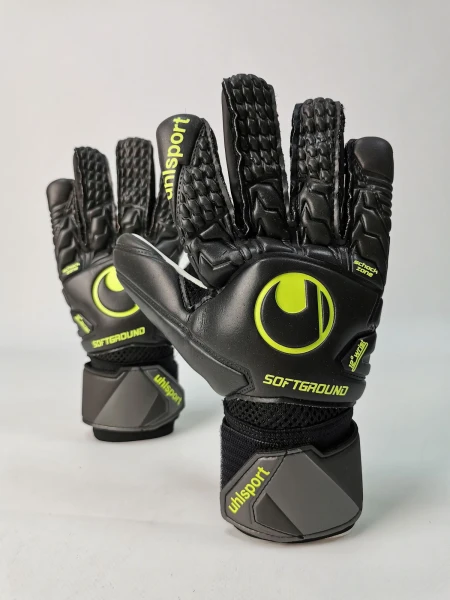 Вратарские перчатки Uhlsport SOFT HN COMP #305 черно-желтые 1011155 02 2020