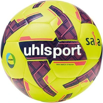 Футзальний м'яч Uhlsport SALA MATCH SYNERGY жовто-темно-синьо-червоний 1001729 01 Розмір 4