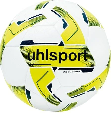 М'яч футбольний Uhlsport 350 LITE SYNERGY біло-жовто-синій 1001721 02 Розмір 4