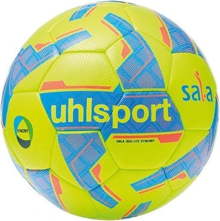 Футзальный мяч Uhlsport SALA LITE 350 SYNERGY желто-голубо-оранжевый Размер 4 1001732 01