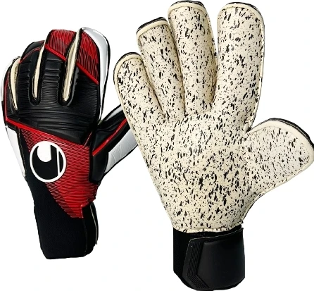Воротарські рукавички Uhlsport POWERLINE SUPERGRIP+ RF чорно-червоно-білі 1007-981264