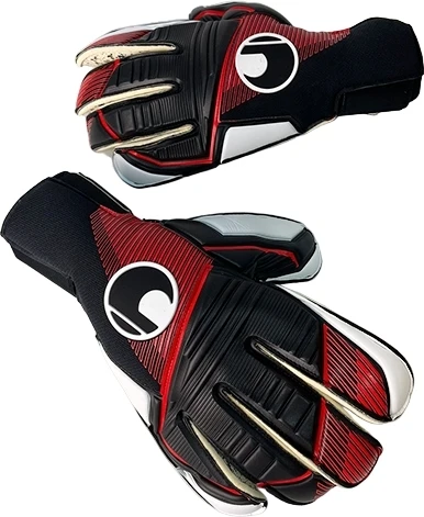 Воротарські рукавички Uhlsport POWERLINE SUPERGRIP+ RF чорно-червоно-білі 1007-981264